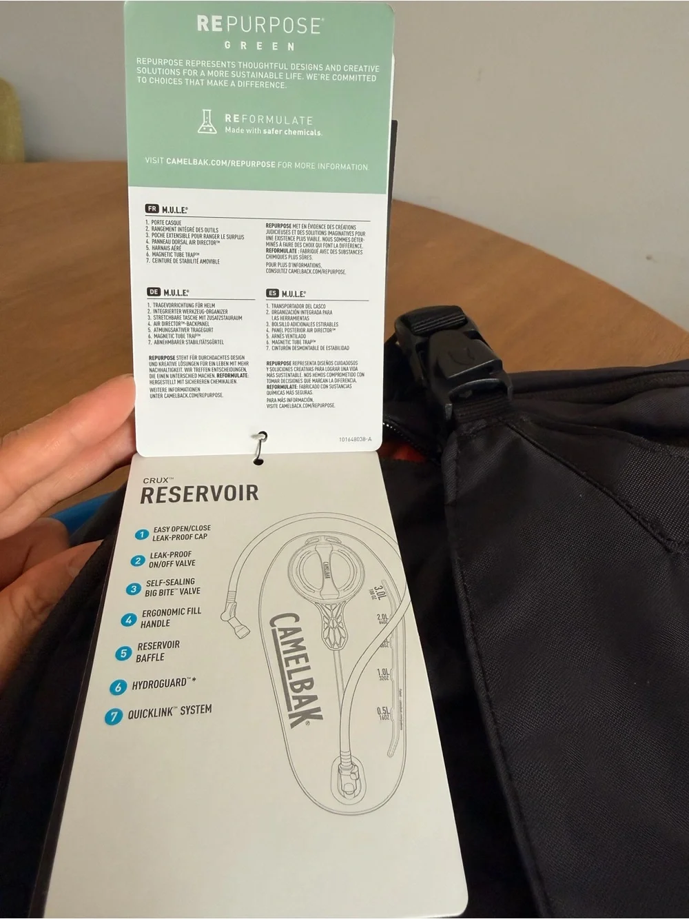CamelBak M.U.L.E. Black Compact Hydration Sling Backpack